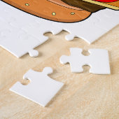 Puzzle Panda avec hamburger (Côté)
