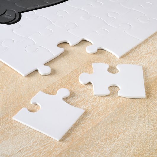 Puzzle Panda avec masque visage (Côté)