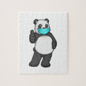 Puzzle Panda avec masque visage (Vertical)