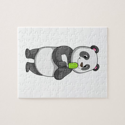 Puzzle Panda avec Popsicle (Horizontal)