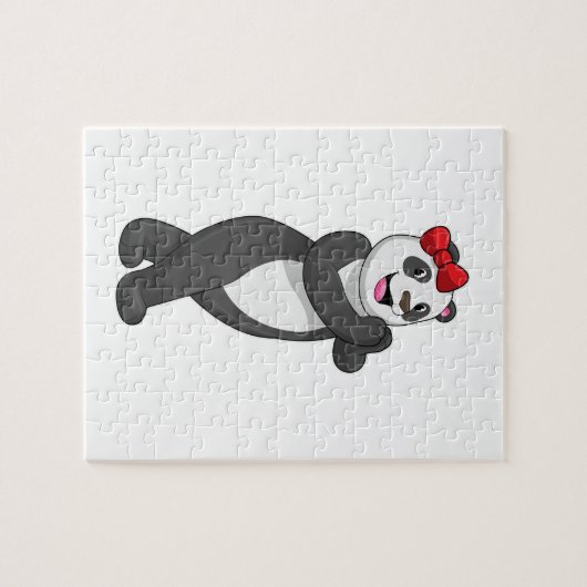 Puzzle Panda avec ruban (Horizontal)