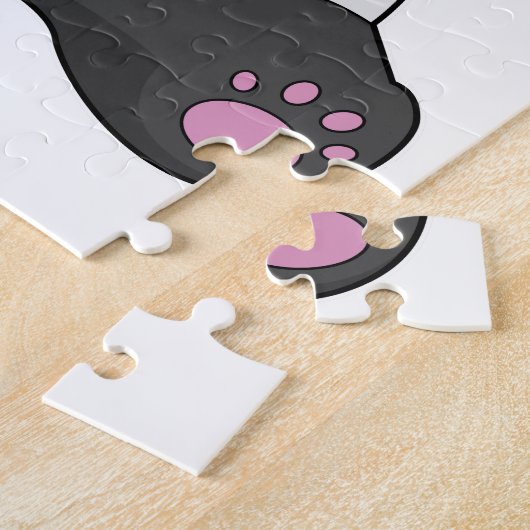 Puzzle Panda avec tasse de café (Côté)