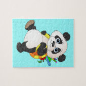 Puzzle Panda Bear avec sac à dos (Horizontal)