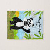 Puzzle Panda bear souhaite un joyeux anniversaire (Horizontal)