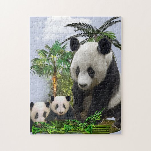Puzzle Panda Bears (Vertical)