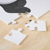 Puzzle Panda comme boulanger avec pain (Côté)