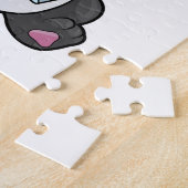 Puzzle Panda comme infirmière avec seringue (Côté)