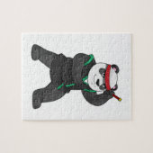Puzzle Panda comme Ninja en costume (Horizontal)