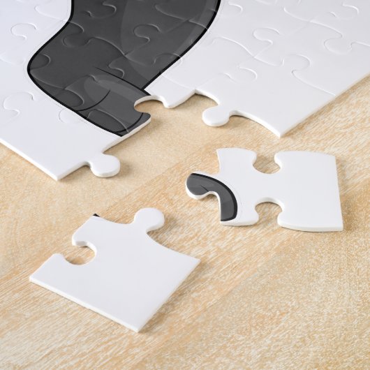 Puzzle Panda comme Ninja en costume (Côté)