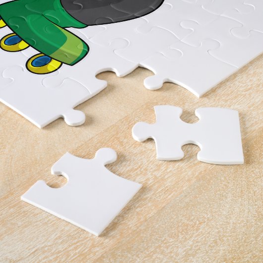 Puzzle Panda comme Patinage en ligne avec Roller skates (Côté)
