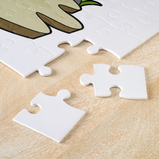 Puzzle Panda coureur avec Écarf (Côté)