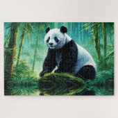 Puzzle Panda géant dans la forêt de Bamboo (Horizontal)