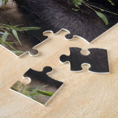 Puzzle Panda géant mangeant du bambou (Côté)