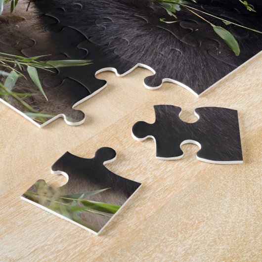 Puzzle Panda géant mangeant du bambou (Côté)