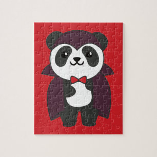 Puzzle Panda Halloween Cute Devil Enfants Vampire Costume