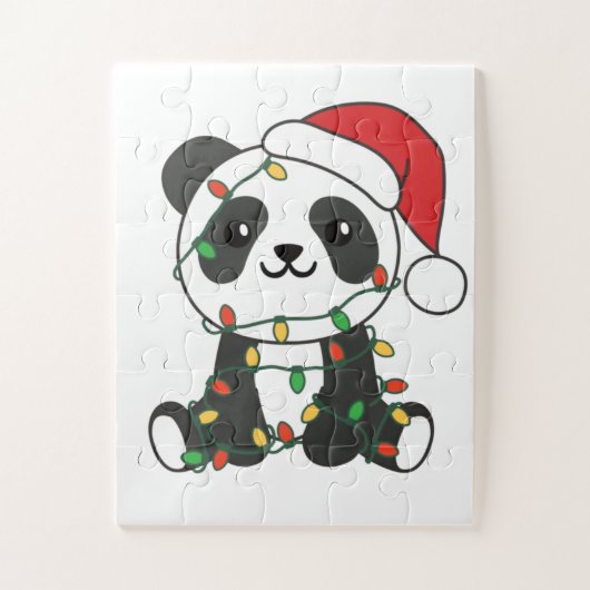 Puzzle Panda Noël Animaux Pandas Jigsaw Puzzl (Vertical)