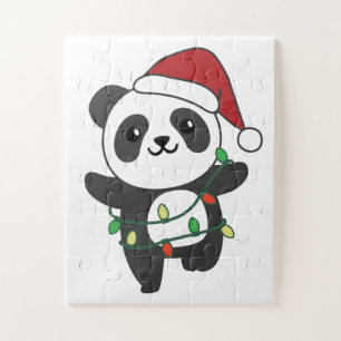 Puzzle Panda Noël Animaux Pandas Jigsaw Puzzl