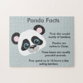 Puzzle Panda porte des faits (Horizontal)