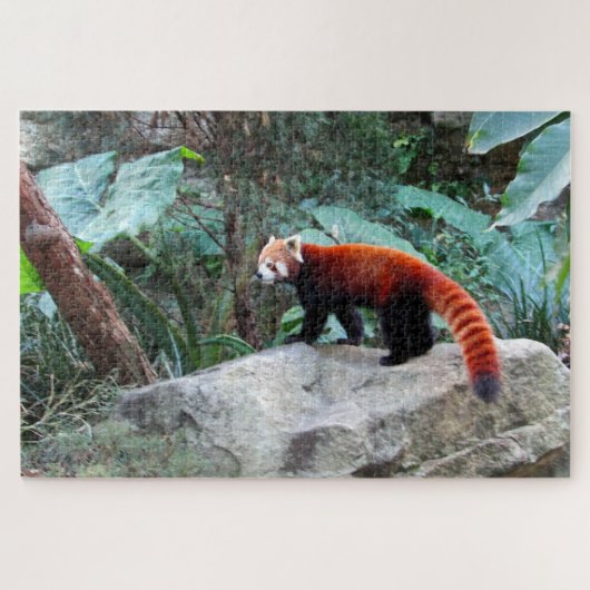 Puzzle panda rouge (Horizontal)