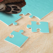 Puzzle Panda rouge de bébé mignon jouant avec le (Côté)