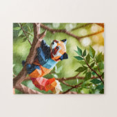 Puzzle Panda Rouge Origami (Horizontal)