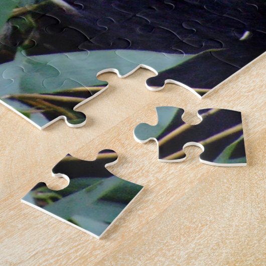 Puzzle Panda sourit en mangeant du bambou (puzzle) (Côté)