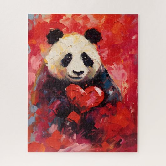 Puzzle Panda Valentines (Vertical)