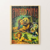 Puzzle Pandamonium Funny Panda rétro horreur poster (Vertical)