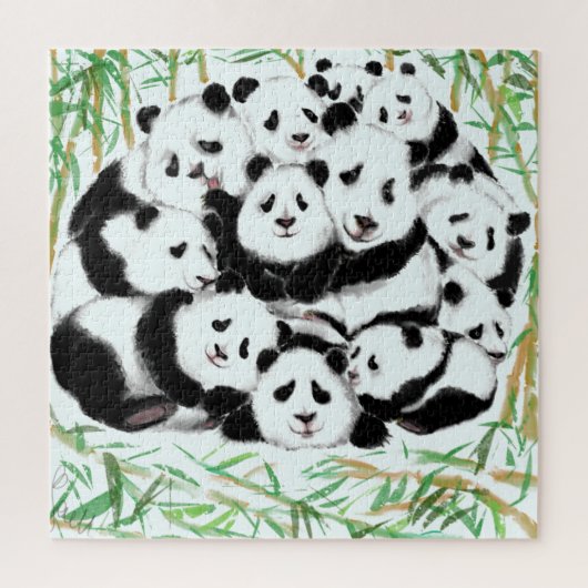 Puzzle Pandas - Pandemic - Big Hugs - Drawings Collection (Vertical)