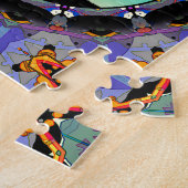 Puzzle Panier Abstrait Disk Golf 3 (Côté)