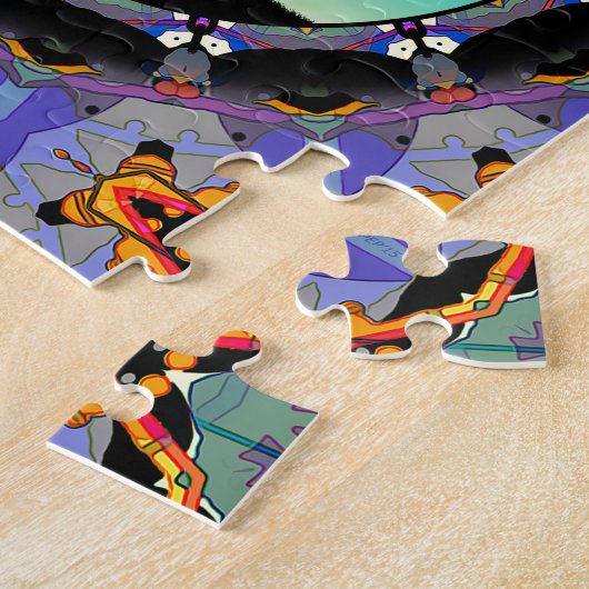 Puzzle Panier Abstrait Disk Golf 3 (Côté)