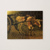 Puzzle Panier avec boeuf rouge et blanc par Vincent van G (Horizontal)