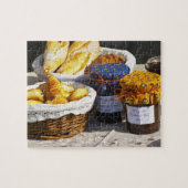 Puzzle Panier avec croissants et pains au chocolat. (Horizontal)