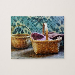 Puzzle Panier avec Tricot