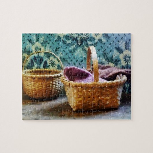 Puzzle Panier avec Tricot (Horizontal)