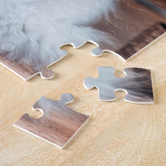 Puzzle Panier Brown en fourrure Perse Chinchilla Argent (Côté)