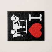 Puzzle Panier de golf I Heart (Love) (Horizontal)