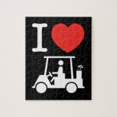 Puzzle Panier de golf I Heart (Love) (Vertical)
