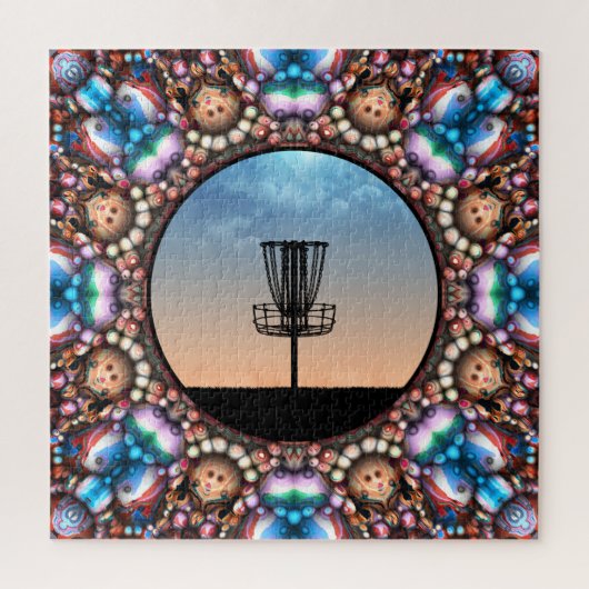 Puzzle Panier de golf sur disque (Vertical)