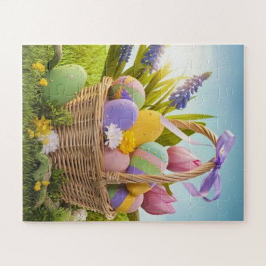Puzzle Panier de Pâques (Horizontal)