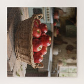 Puzzle Panier de pommes rouges (Horizontal)