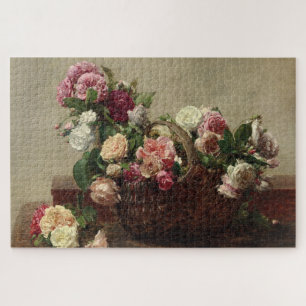 Puzzle Panier de Roses - Henri Fantin-Latour