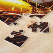 Puzzle Panier et oeufs de lapin de Pâques (Côté)