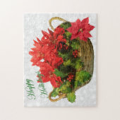 Puzzle Panier Poinsettia (Vertical)