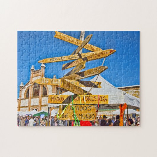 Puzzle Panneau à Madrid. (Horizontal)