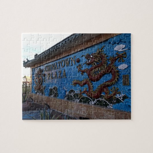 Puzzle Panneau Chinatown Plaza #1, Las Vegas Jigsaw Puzzl (Horizontal)