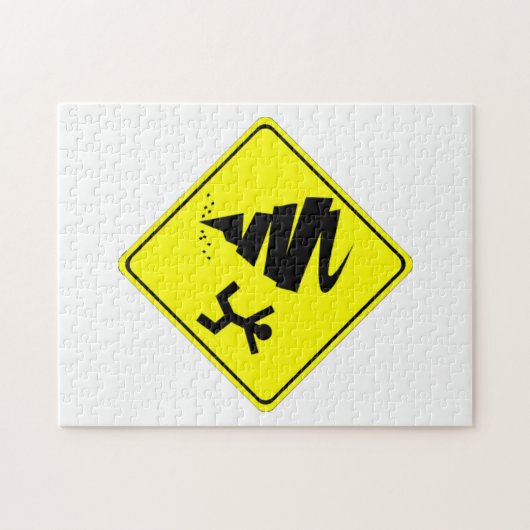 Puzzle Panneau d'avertissement de tornade (Horizontal)