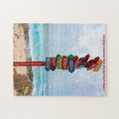 Puzzle Panneau de destination Cozumel Beach Mexique. Jigs (Horizontal)