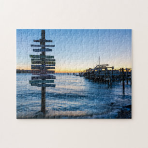 Puzzle Panneau de la baie Pensacola coucher du soleil par