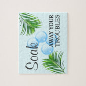 Puzzle Panneau de la salle de lavage pour motifs tropicau (Vertical)